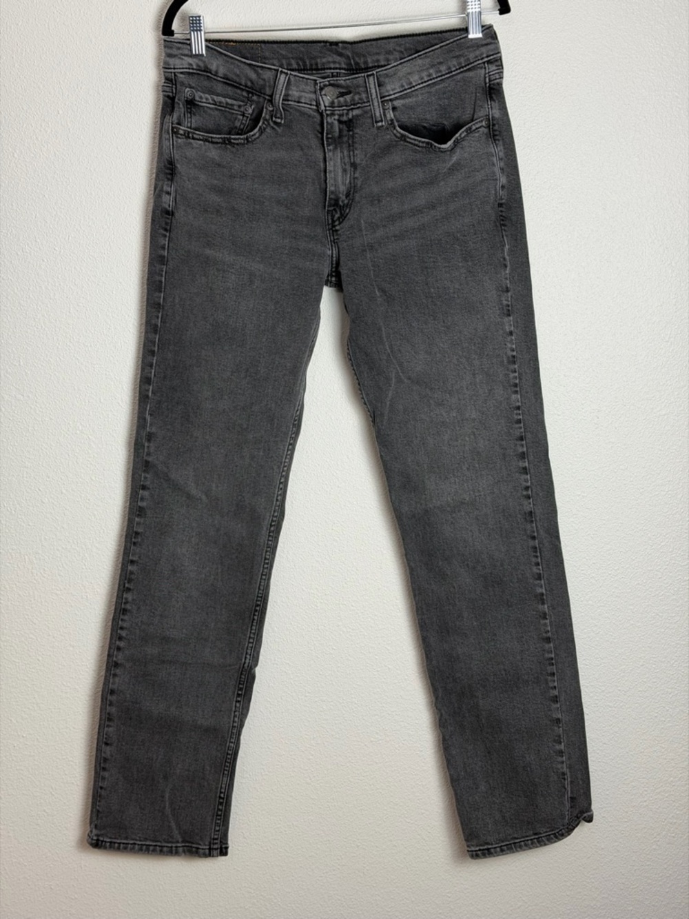 LEVIS’S MENS GRAY SLIM STRAIGHT LEG 514 JEANS 32 X 34 #57